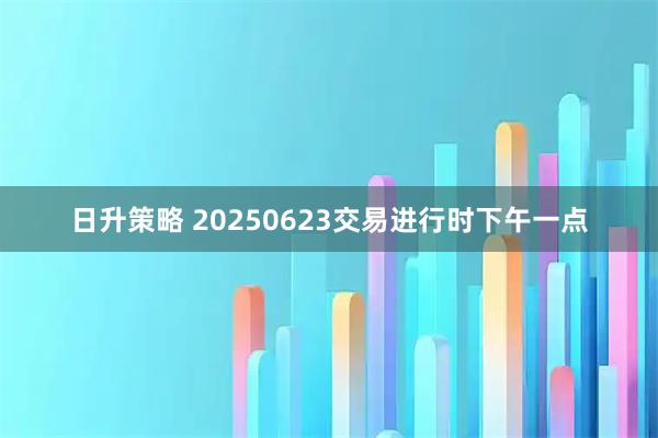 日升策略 20250623交易进行时下午一点